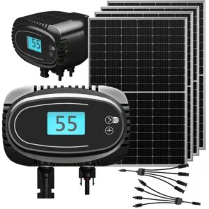 162c798fb607b3eaca3077345100a0adb58a6b1d Zestaw Solarny do Grzania Wody w Bojlerze Grzałka 1000W do Bojlera 4 Panele Solarne 455W