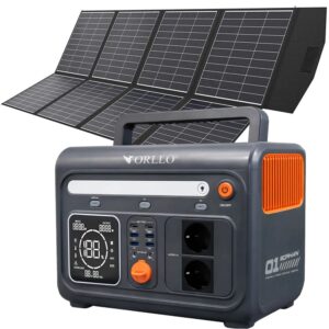 41b18353993190f37f4c6ac4a3e7a416772dc849 Przenośna Stacja Zasilania z Panelem Solarnym Składanym 500W ORLLO 1200W/1500W