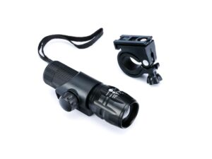 49884ffab7ef79ae67eb0fdf99d4a8018ae3cc89-1 Lampa przednia al.1-LED ZOOM. kolor czarny mod. R-109 et/logo ROMET