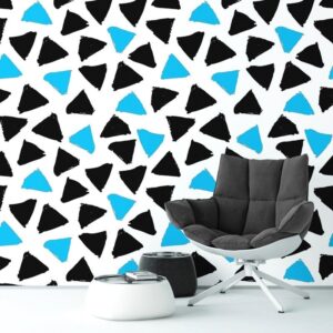 4ae926fef3edb6dc6c7941f5c110a92d9f1edbd2-1 Blue mosaic - tapeta ścienna , rodzaj - tapeta flizelinowa