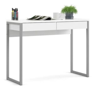 52104515a062c14b6a2038f1e4dfbe3ea033577e-1 Biurko z szufladami białe wysoki połysk 102 cm Function