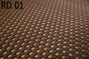Płot panelowy jednostronny 90x90 Brąz orzechowy