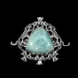 6d89a472b13926786b097cd11ef6808ef3f50ceb Pierścionek naturalny larimar cyrkonie 925 r 18.5