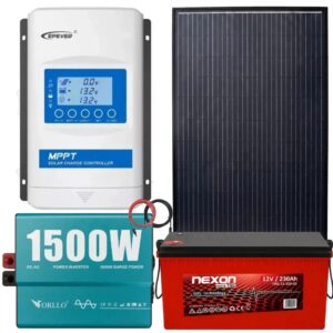 7b7c60a6c847a61ae12c465b10a34e083fee460b Zestaw Solarny do Samodzielnego Montażu Akumulator ORLLO Przetwornica 1500W Panel Fotowoltaiczny