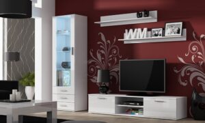 860990b0ca5ade157b68d54968c838db5a5e82d2-1 Meblościanka do salonu biała mat / połysk 265 cm Simple