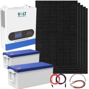 Zestaw Fotowoltaiczny 3500W Magazyn Energii Inwerter Solarny UPS 5 Paneli Solarnych