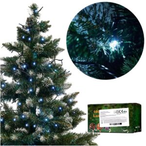 881efaeaef5471f387e21db20da05bb0d61c7769 Lampki LED łańcuch świetlny świąteczne choinkowe 10m 100LED zimny biały 8 trybów świecenia