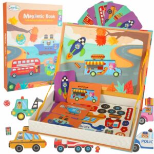 9e8d9071eb2a621340e2c79ef0f978fae832b8c8 Książeczka magnetyczna układanka puzzle z magnesem środki transportu